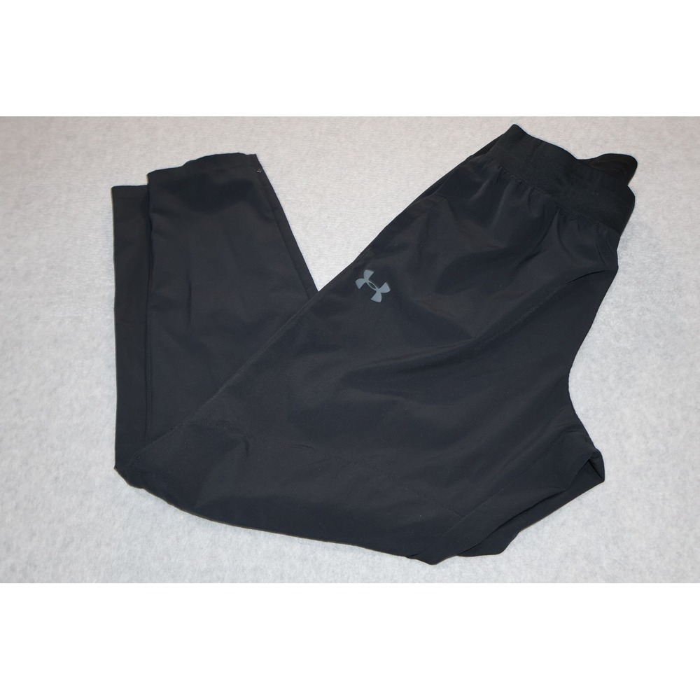 Under Armour Pants Men Large Black Tapered Leg Activewear Joggers Fitted